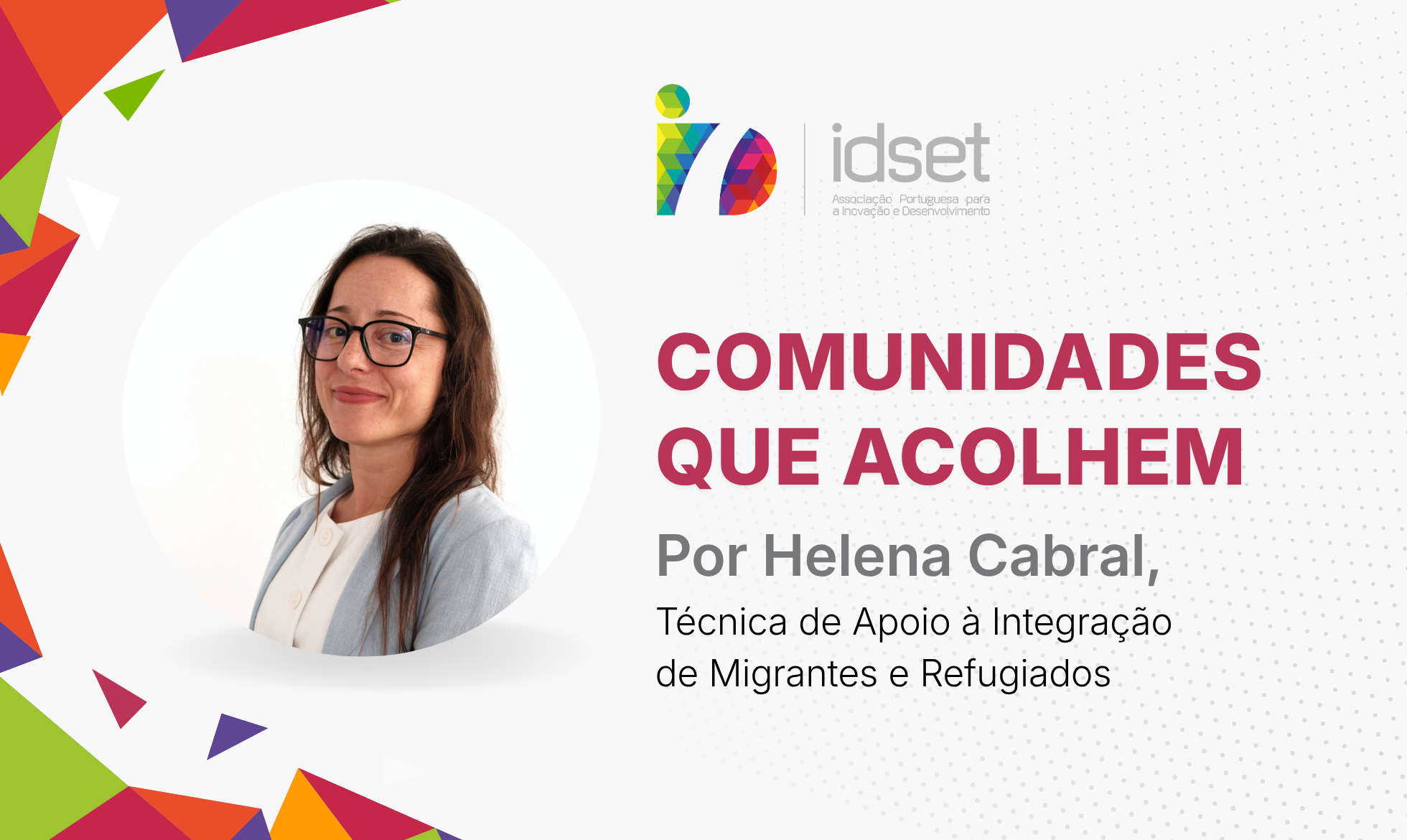 Comunidades que Acolhem - Artigo Equipa IDSET